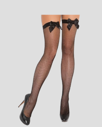 Medias Malla Moño