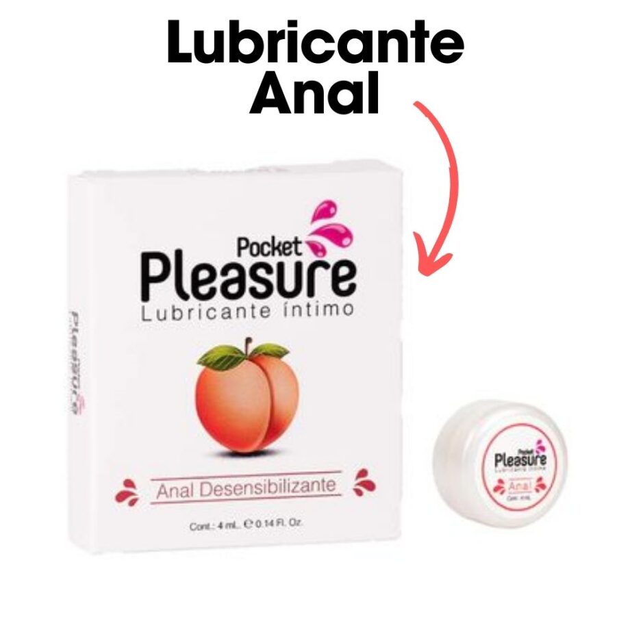 Lubricante Anal X 4 ML Base Pocket Pleasure