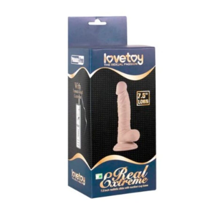 Vibrador Dildo Black Real Extreme Lovetoy