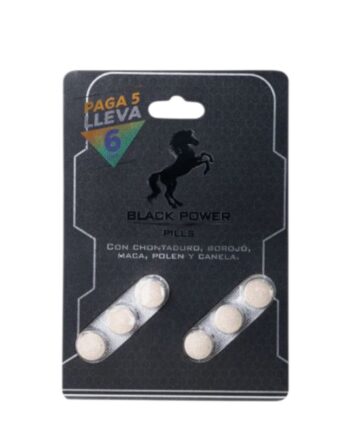 Black Power – Potenciador Sexual – Por 6 Pastillas