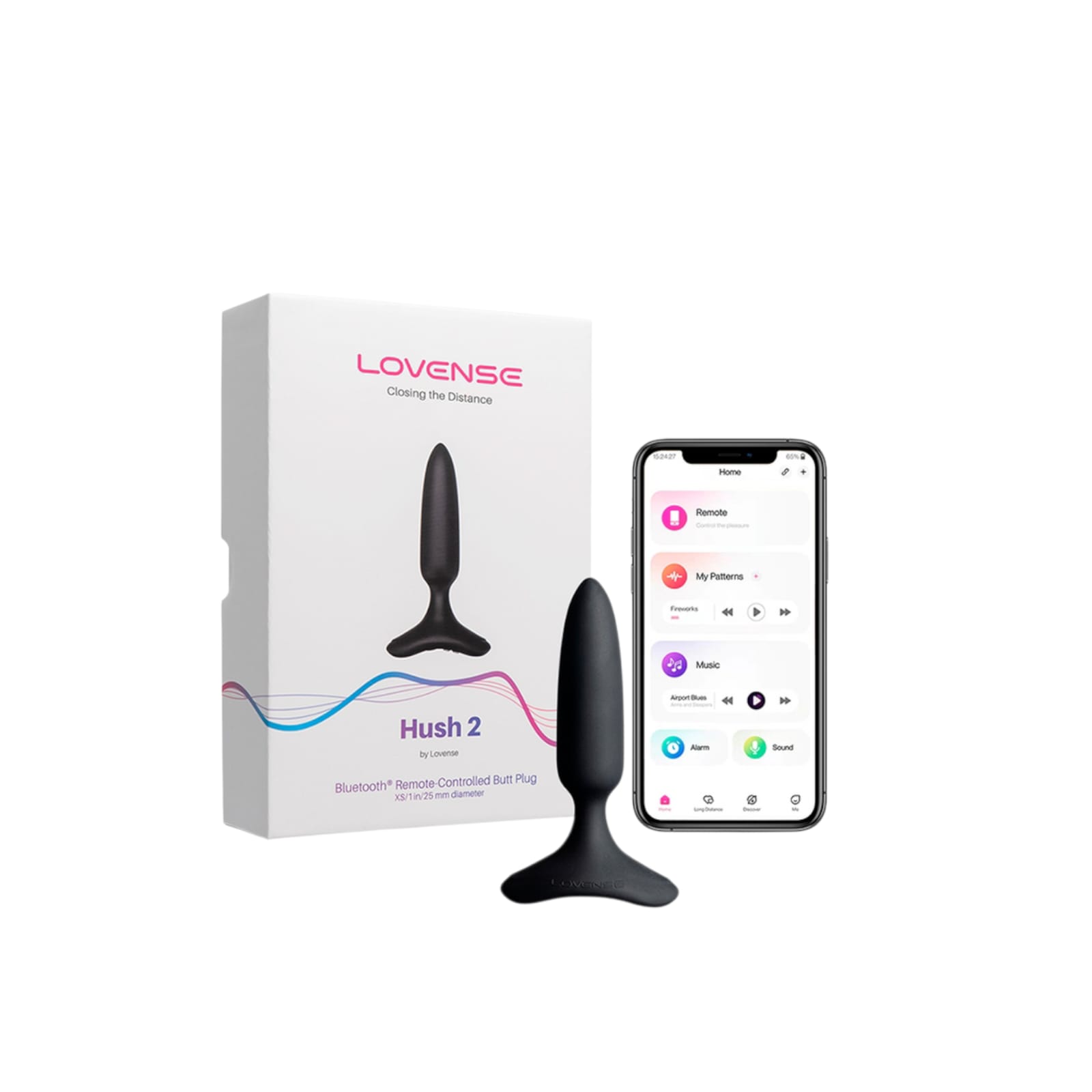 Vibrador Anal con APP Hush 2 (1.0 pulgada) By Lovense
