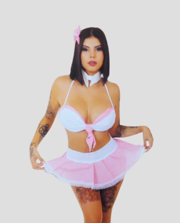 Disfraz lencería  Mesera Musa 15