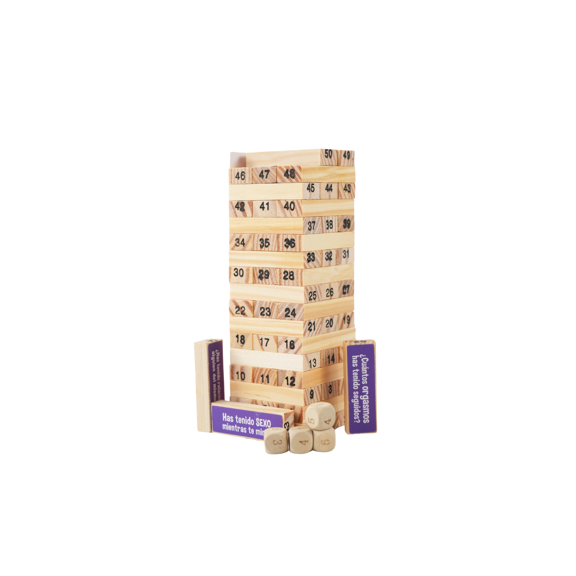 Juego Jenga Picante – Torre Erótica de 54 Fichas con Retos Sensuales y Shots para Adultos 2 Juego Jenga Picante – Torre Erótica de 54 Fichas con Retos Sensuales y Shots para Adultos