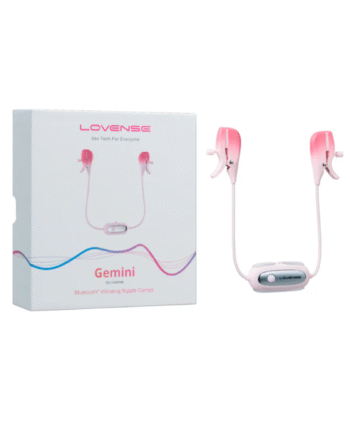 Pinzas para Pezones Vibradoras Gemini Controladas por APP Global By Lovense