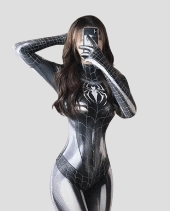 Disfraz Sexy de Spiderman color Negro
