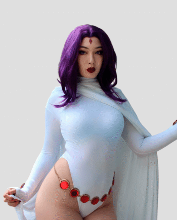 Cosplay Raven Sexy Blanco