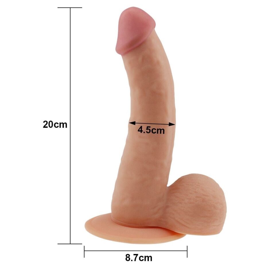 Dildo realista Lovetoy The Ultra Soft Dude 8.8