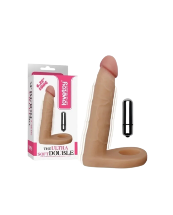 Anillo Con Dildo para doble estimulación anal y vaginal LOVETOY 7″