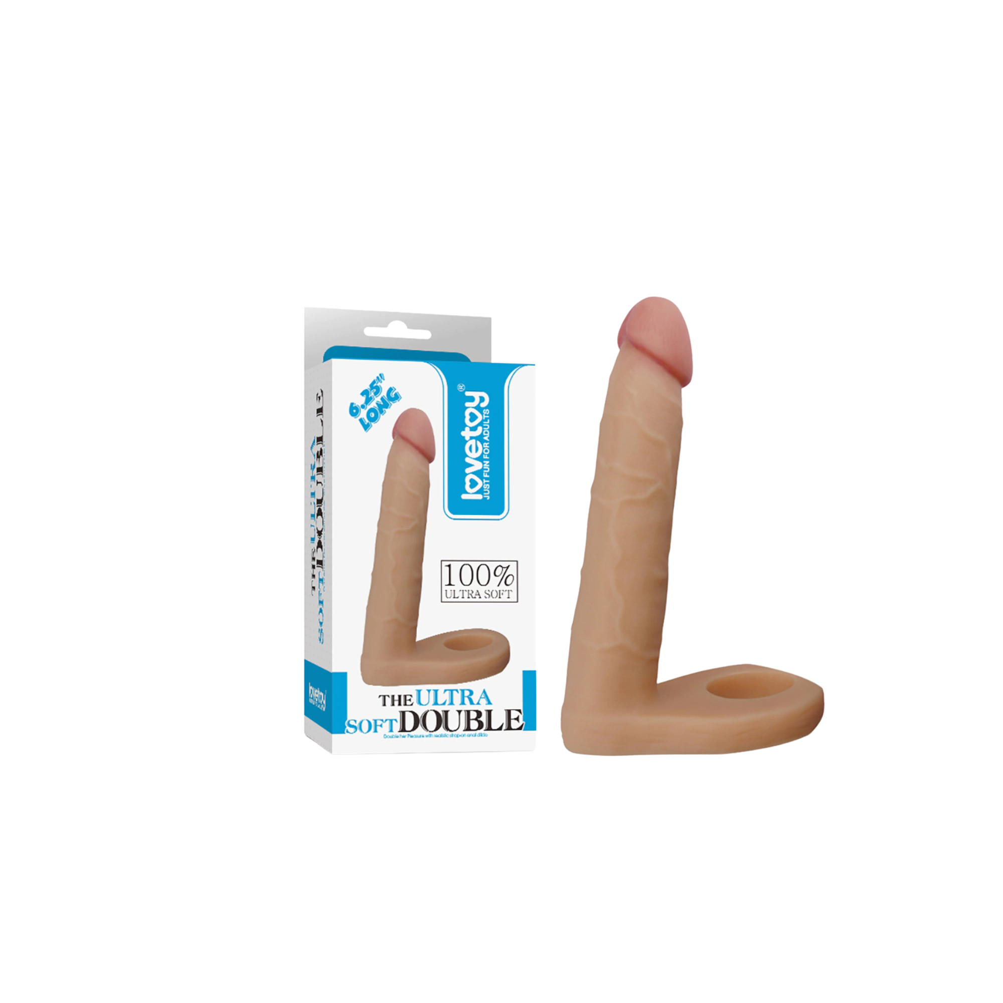 Anillo Con Dildo para doble estimulación anal y vaginal LOVETOY 6.25" 1 Anillo Con Dildo para doble estimulación anal y vaginal LOVETOY 6.25″