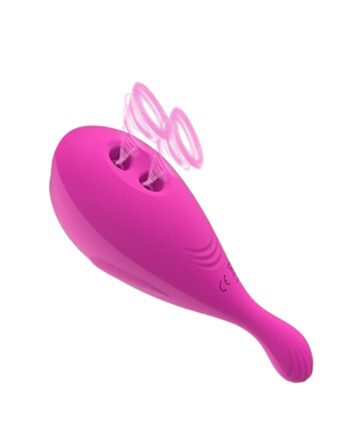 Succionador y vibrador dual para clítoris