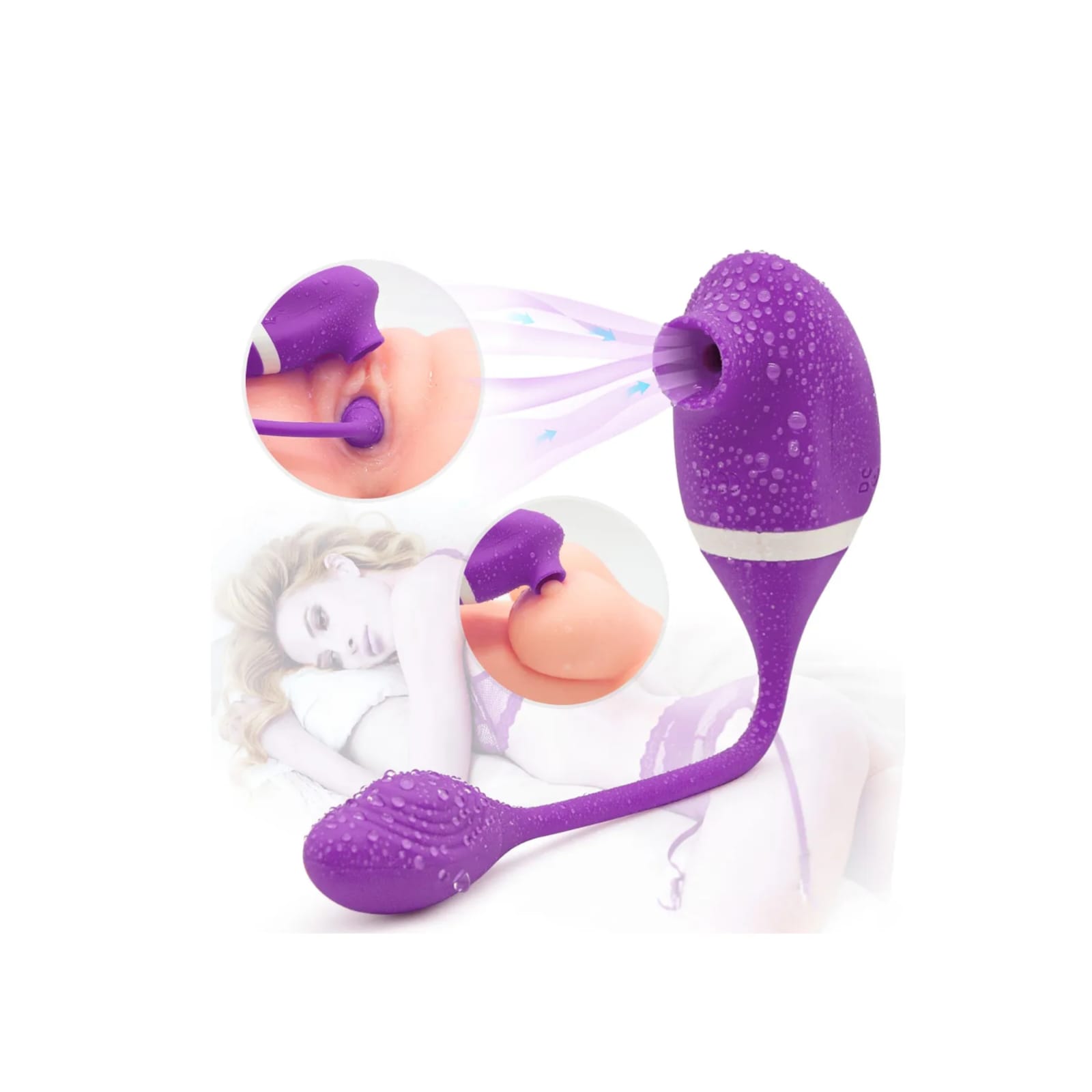 Vibrating Cunnilingus Sucking Massager – Doble Placer en un Solo Toque 3 Vibrating Cunnilingus Sucking Massager – Doble Placer en un Solo Toque