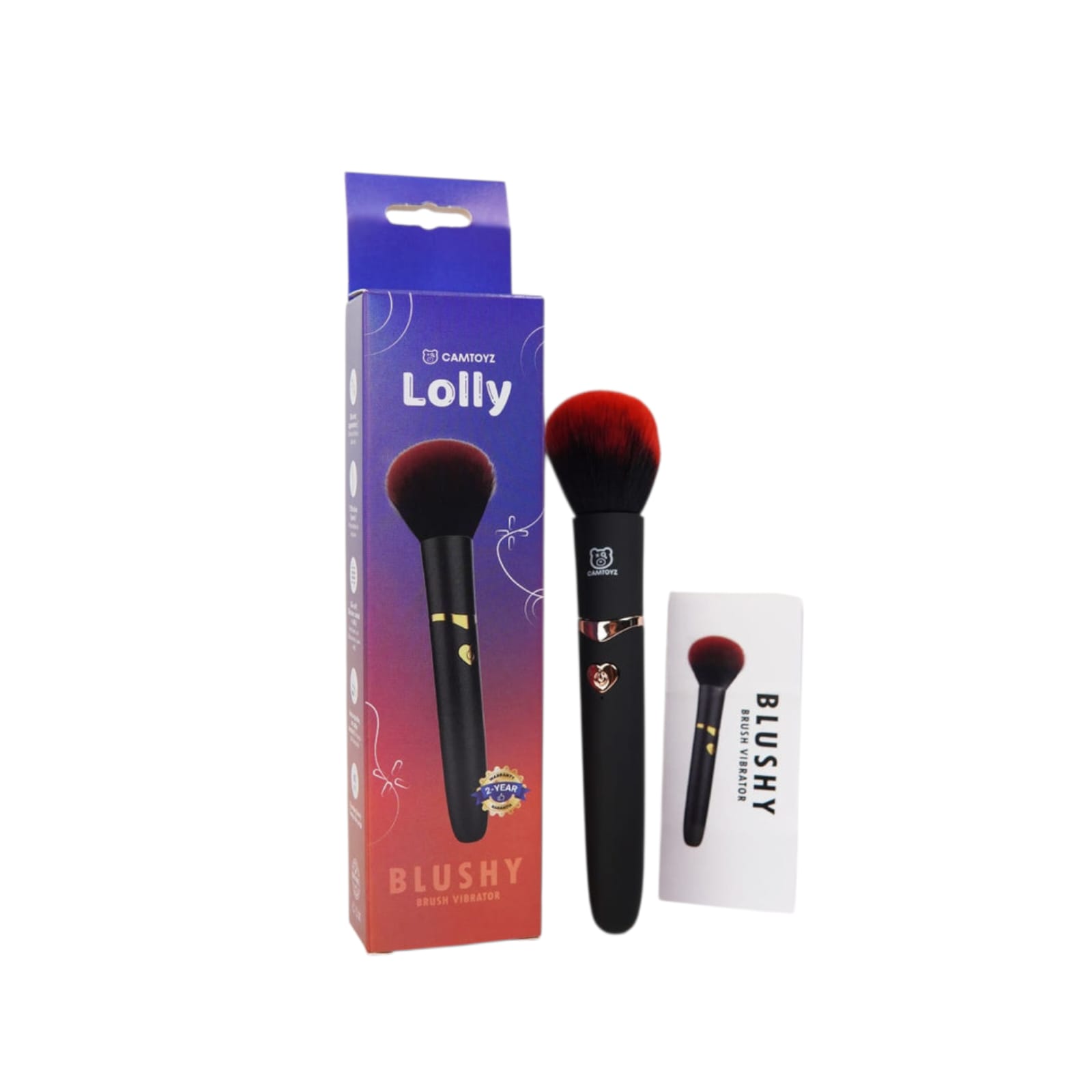 Blushy Lolly – Vibrador Disfrazado de Brocha de Maquillaje 1 Blushy Lolly – Vibrador Disfrazado de Brocha de Maquillaje