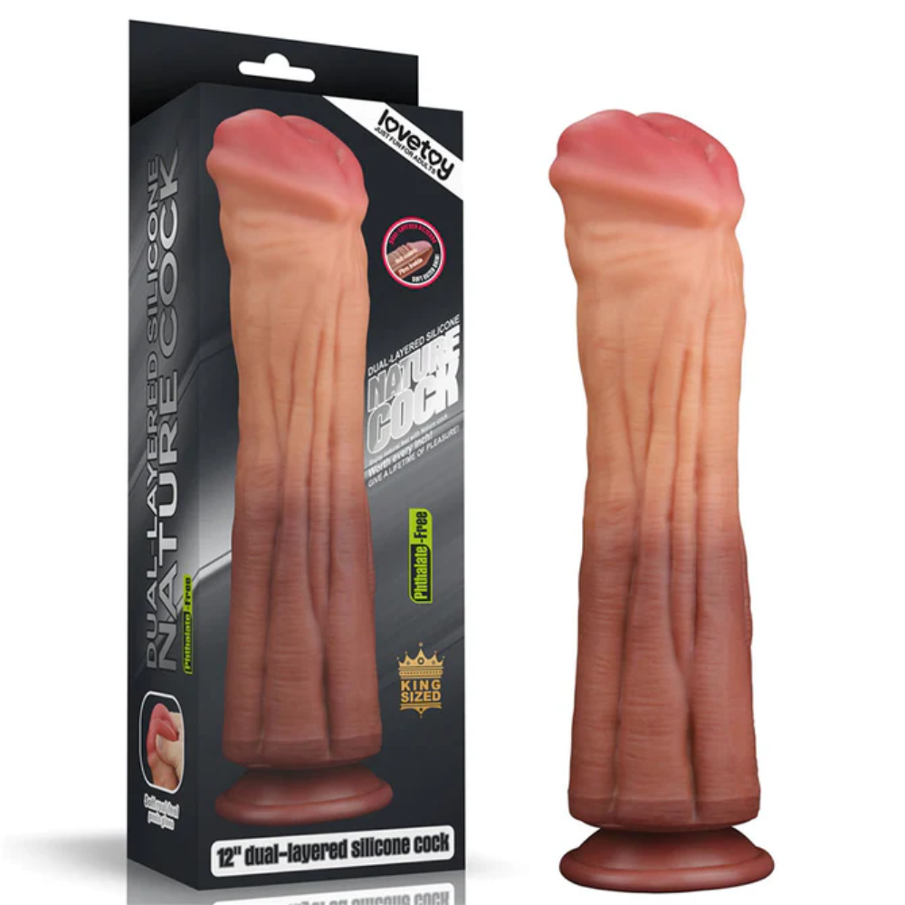 Dildo Realista King Size 12" – Dual Layered Silicone 1 Dildo Realista King Size 12″ – Dual Layered Silicone