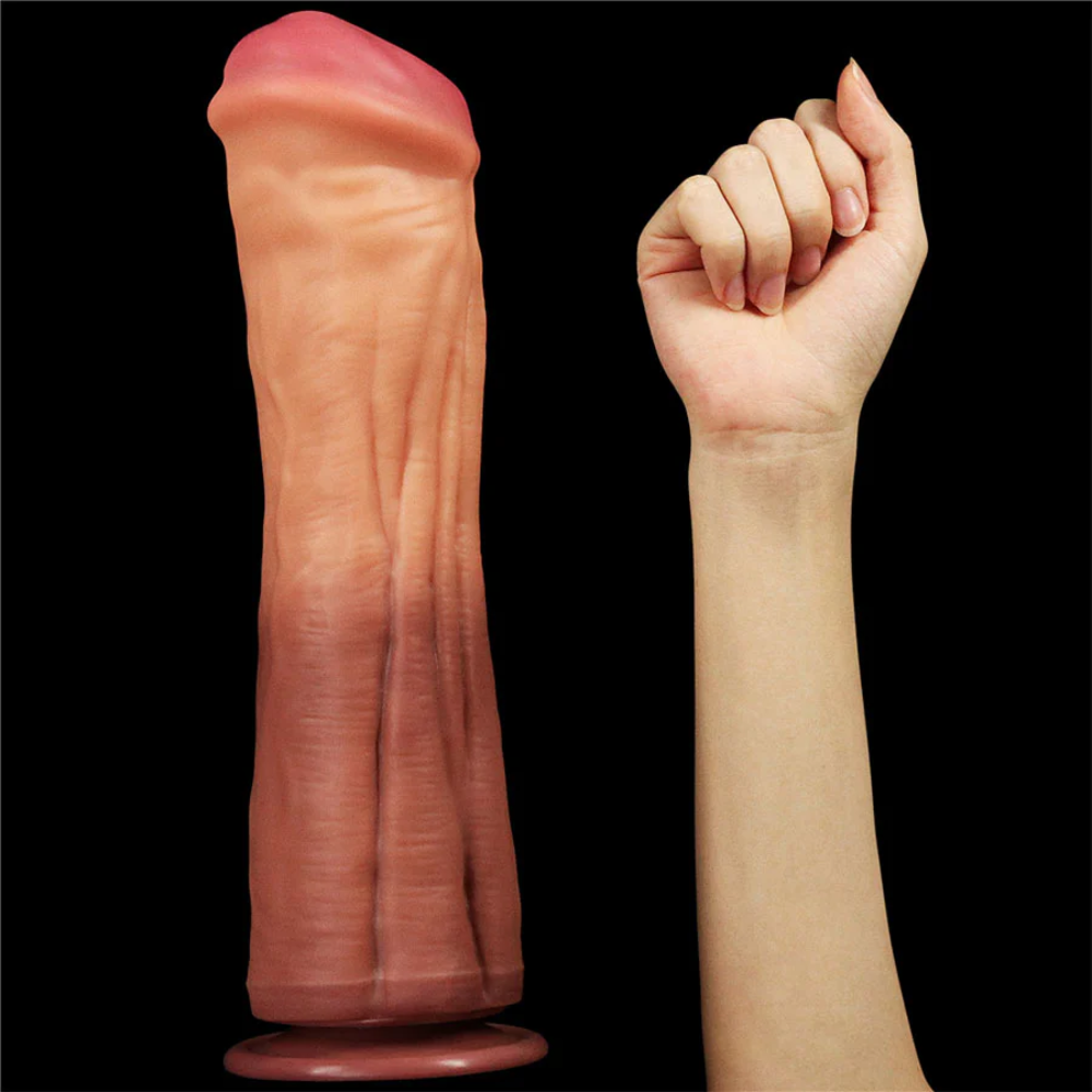 Dildo Realista King Size 12" – Dual Layered Silicone 4 Dildo Realista King Size 12″ – Dual Layered Silicone
