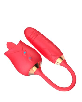 Vibrador Lengua Rosa + Bala Estimuladora Recargable