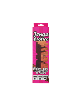 Juego Jenga Erótico – Torre Sexy de 54 Bloques con Retos Sensuales para Parejas