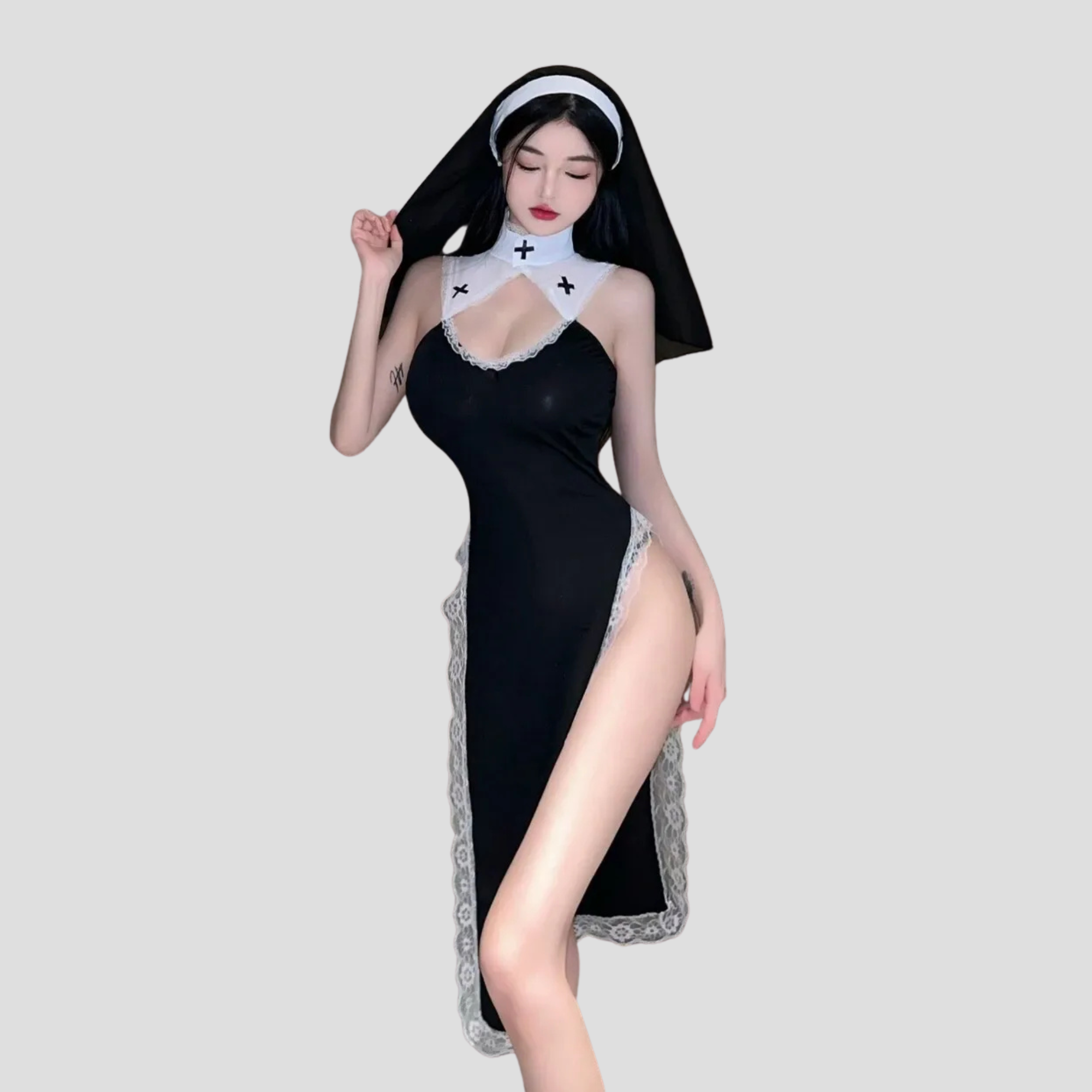 Disfraz Sexy de Monja 1 Disfraz Sexy de Monja