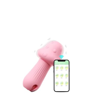 Vibrador Bala Con Forma De Hongo Estimulador De Clítoris Y Pezón Con App